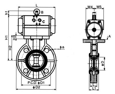 D671F������ϵ��yPN10��PN16���νY���ߴ�D