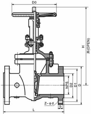 Z40H����(bi��o)�l�yPN20��PN100���νY(ji��)��(g��u)�ߴ�D