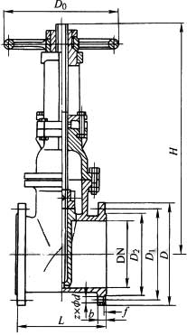 Z41X-10��Z41X-16Q�����Uܛ�ܷⷨ�m�l�y���νY(ji��)��(g��u)�ߴ�D