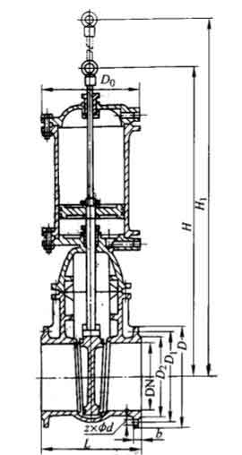 Z741T-10��Z741W-10��Һ��(d��ng)Шʽ�T�F���m�l�y���νY(ji��)��(g��u)�ߴ�D